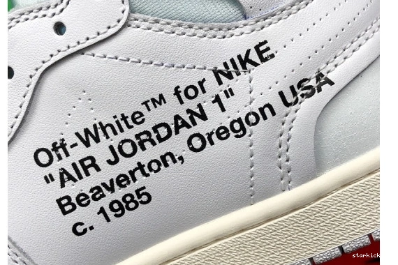 1 100  White Retro High AQ0818 Jordan O-W Air AQ0818-100 1027